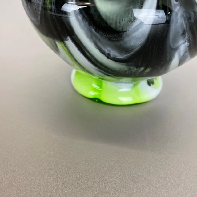 Large Vintage Pop Art Multicolor Opaline Vase, Italy, 1970s For Sale - Image 11 of 16