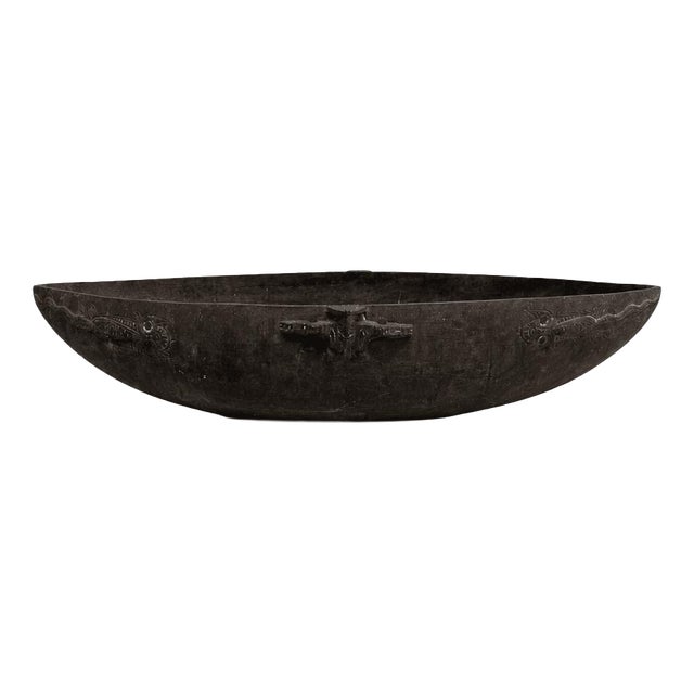 20th Century Wooden Feasting Bowl For Sale