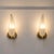 Brass 1970s Wall Lights Murano Glass Leaf Sconces Brass by Franco Luce - Pair For Sale - Image 8 of 8