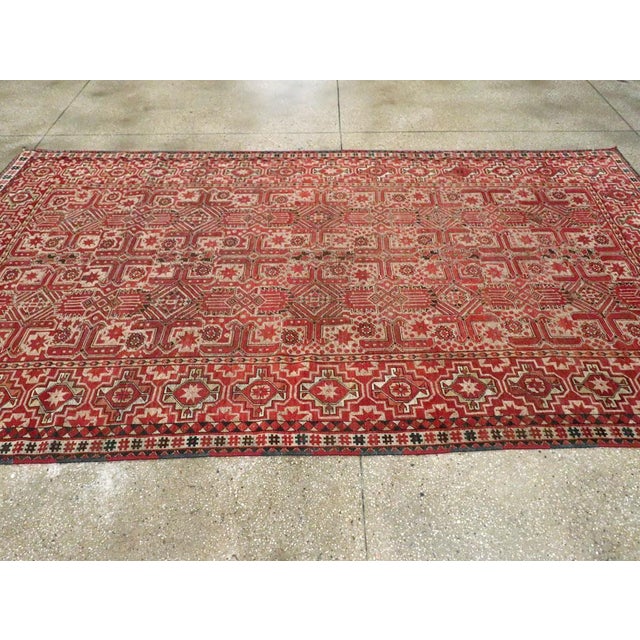 Textile Galerie Shabab Collection Early 20th Century Handmade Central Asian Tribal Gallery Accent Rug For Sale - Image 7 of 10