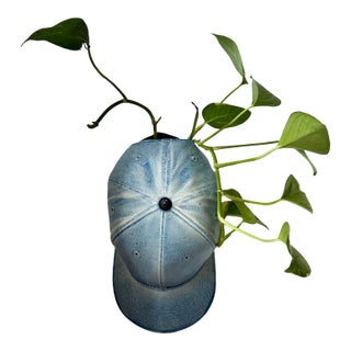 Michael Harvey Studio Pottery Baseball Cap Vase | Signed Contemporary Ceramic Sculpture For Sale