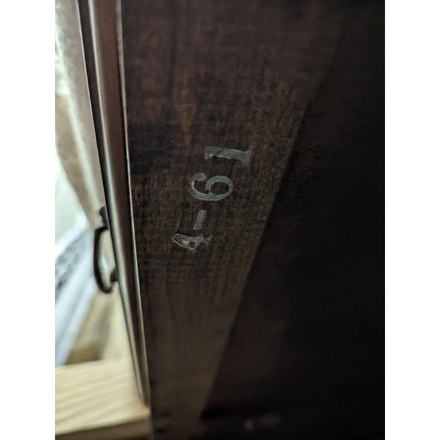 Wood 20th Century Traditional Statton Drop Side Serving Cart For Sale - Image 7 of 8