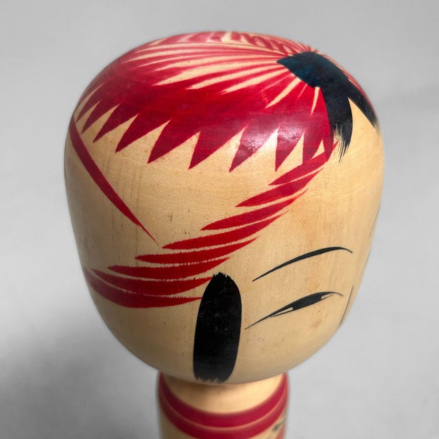 Mid-Century Modern Japanese Togatta Kokeshi by Konno Kashiku, 1970s For Sale - Image 3 of 12