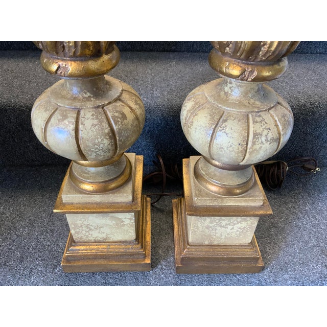Late 20th Century 20th Century Neo Classical Style Lamps - a Pair For Sale - Image 5 of 6