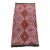 1980s Rustic Turkish Hand Knotted Ikat Colorful Kilim Rug For Sale