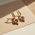 Vintage Inspired Amethyst and Colorless Topaz Drop Earrings Silver, Gold, A Pair For Sale - Image 4 of 7