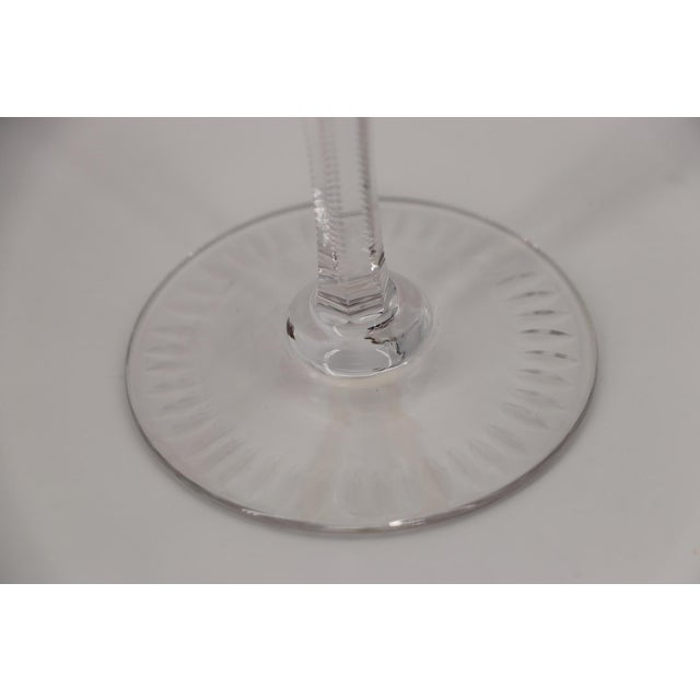 1900s Set of Six Colored Bohemia Crystal Wine Glasses For Sale - Image 6 of 16