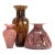 Tawny Textural Artisanal Glass Vessel Curation, Made in Italy - Group of 3 For Sale