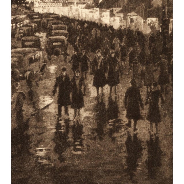 "The White Way" (Broadway and Times Square) 1939 Aquatint Etching by Anton Schutz For Sale In New York - Image 6 of 6