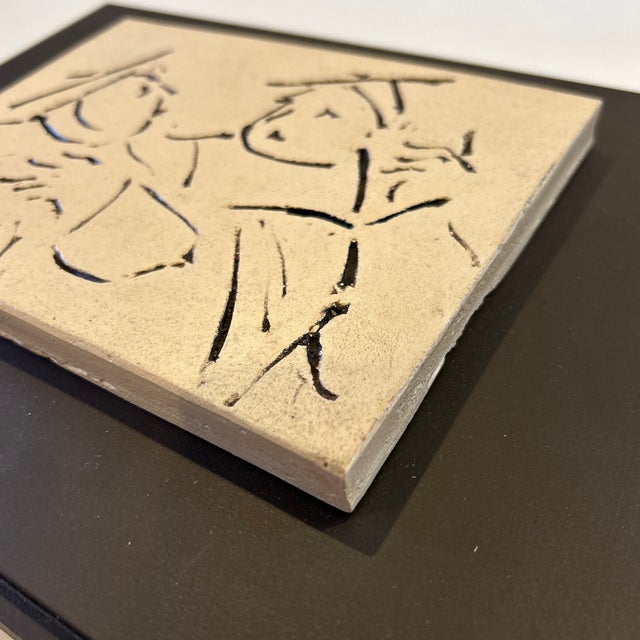 Incised Drawing/Sculptural Panel Attributed to David Bryce For Sale - Image 4 of 10