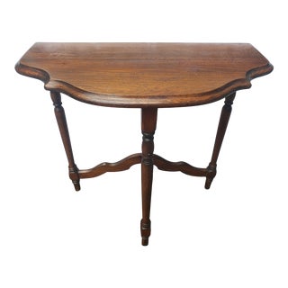 Vintage Mahogany Hall Console Lamp Table For Sale