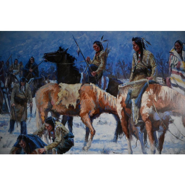 Native American “Winter Retreat” Limited Edition Print by Robert A. Winter, 1990 For Sale - Image 3 of 7