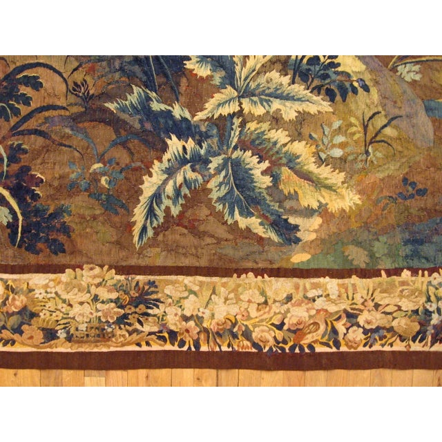 17th Century Brussels Verdure Landscape Tapestry in Chinoiserie Style For Sale - Image 4 of 5