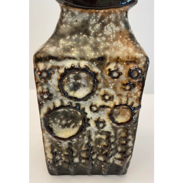 Brown Carstens Tonnieshof MCM West Germany Flower Vase For Sale - Image 8 of 10