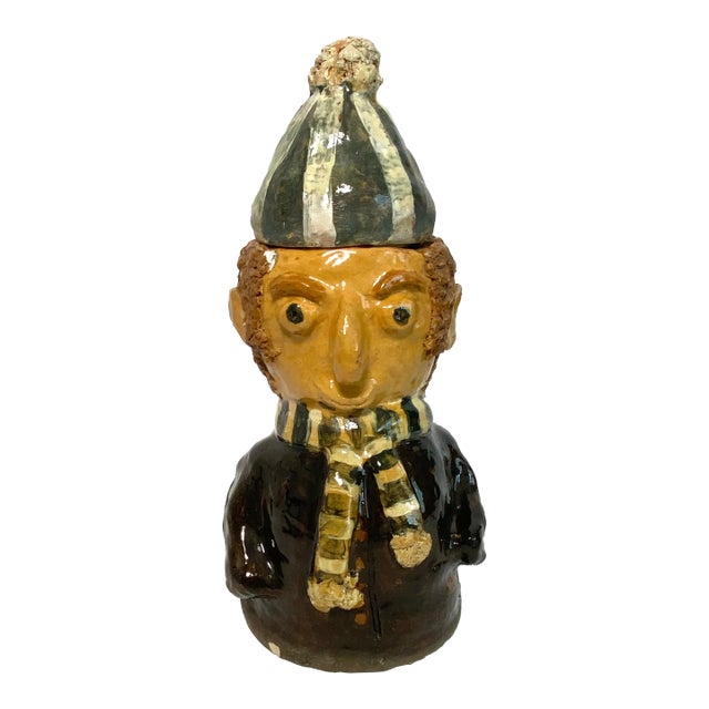 Prague Art Pottery Sculpture Figure - 2 Piece For Sale