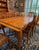 Wood French Provincial Style Draw Leaf Dining Table With Oak Parquet Top With 6 Chairs For Sale - Image 7 of 8