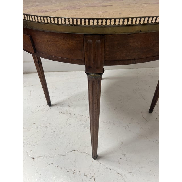 20th Century Louis XVI Bouillotte Table in Veneered Wood For Sale - Image 8 of 11