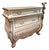 Vintage French Provincial Bombe Dresser in Antiqued Ivory Finish For Sale
