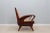 1950s Mid-Century Teak Wood and Vienna Straw Armchair, 1950s For Sale - Image 5 of 5