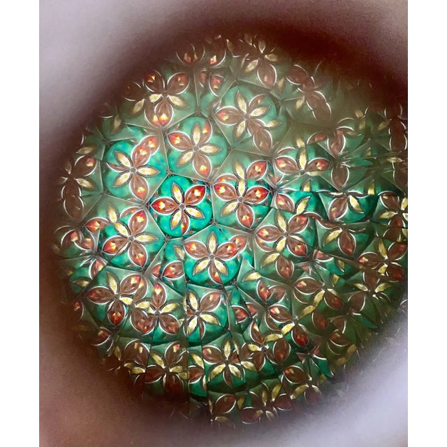 Early 20th Century Antique Metal & Stained Glass Kaleidoscope For Sale - Image 5 of 10