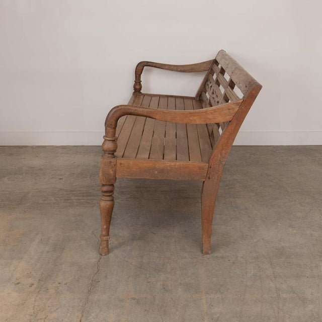 1920s Provincial French Carved Wood Bench For Sale - Image 4 of 18