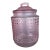 Vintage Pink Hobnail Glass Jar For Sale
