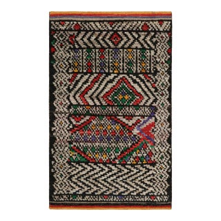 Rug & Kilim’s Moroccan Style Rug With Polychromatic Geometric Patterns For Sale