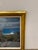 Soicher Marin - Alan Kingsbury Moonlighting on Tresco Giclee Framed. Gold frame, man and dog on a bike by the coast....