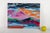 "When The Sun Goes Down," a contemporary abstracted mountain landscape rendered in acrylic on canvas. Signed “Laura Davis”...