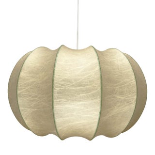 Mid-Century Modern German Model Velate Cocoon Pendant Lamp by Friedel Wauer for Goldkant Leuchten, 1960s For Sale