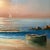 Vintage Seascape Lighthouse Sunset on the Beach Oil Painting on Canvas by M . Gartland For Sale - Image 11 of 12