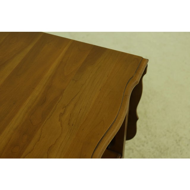 French Cherry French Style Drop Leaf Server Cart For Sale - Image 3 of 12