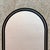1980s Art Deco Revival Large Arched Black & Gold Framed Wall Mirror Circa 1980s For Sale - Image 5 of 10