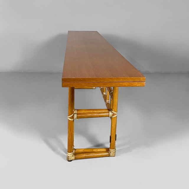 Modern American Console by Lyda Levi for McGuire Company, 1970s For Sale - Image 3 of 18