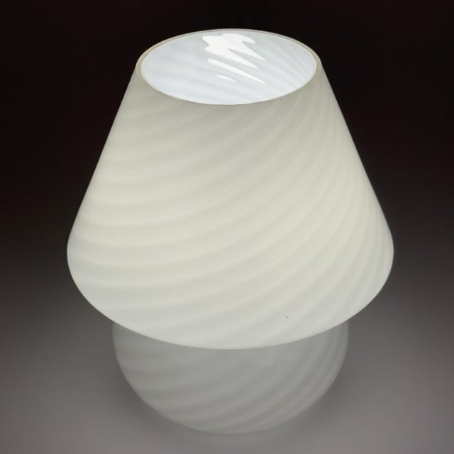 Vintage Swirl Murano Glass Table Lamp, 1970s For Sale - Image 12 of 14
