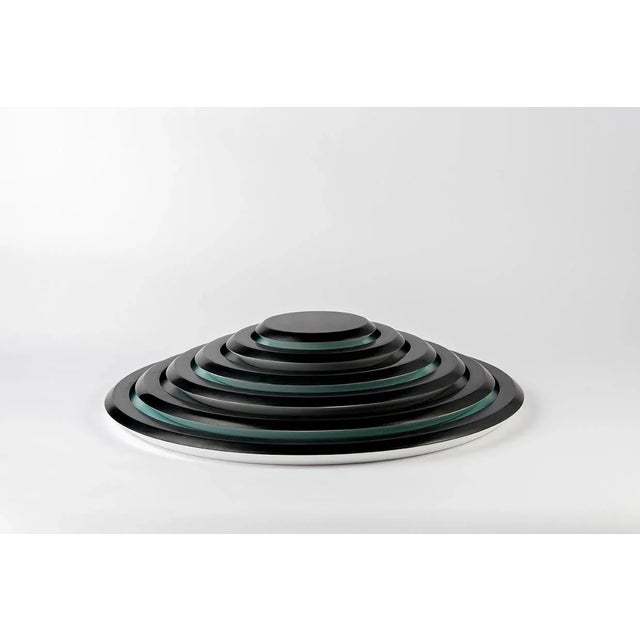 Contemporary Tensione Superficiale Circular Trays by Gumdesign for Offiseria, Set of 6 For Sale - Image 3 of 8