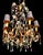 Antique Italian Iron and Colored Crystal Chandelier With Crystal Beading For Sale - Image 9 of 18