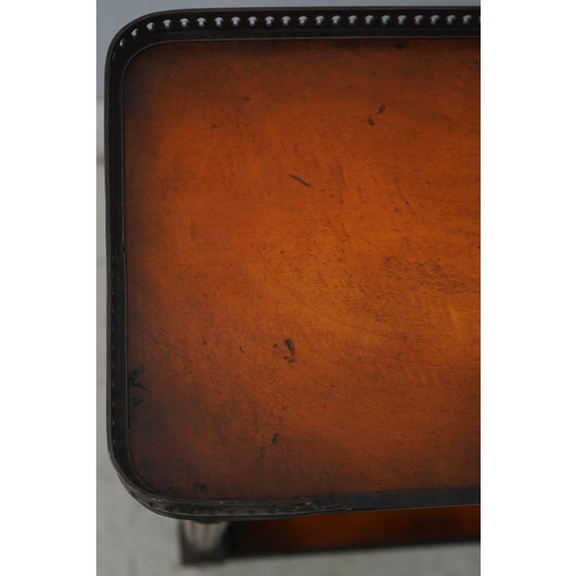 Theodore Alexander 4 Drawer Burl Walnut Sofa Console Table For Sale - Image 9 of 18