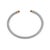 David Yurman Classic Cable 5mm Silver 14k Yellow Gold Onyx Cuff Bangle Bracelet For Sale In Houston - Image 6 of 8