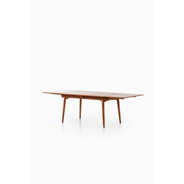 Oak & Teak AT-312 Dining Table by Hans Wegner for Andreas Tuck, 1950s For Sale - Image 9 of 11