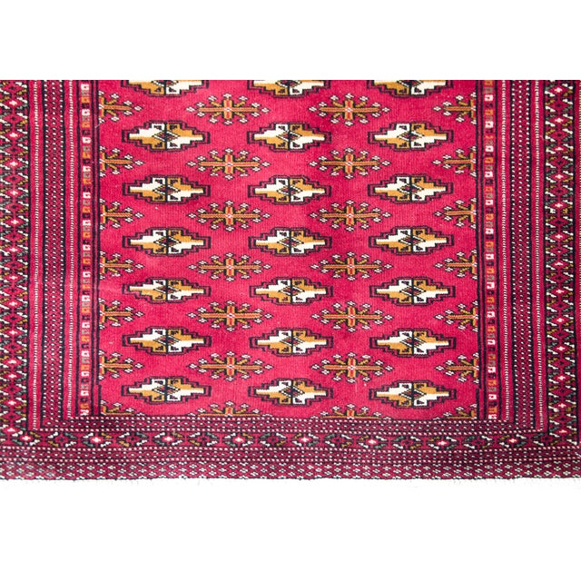 Vintage Persian Turkman Rug For Sale - Image 13 of 16