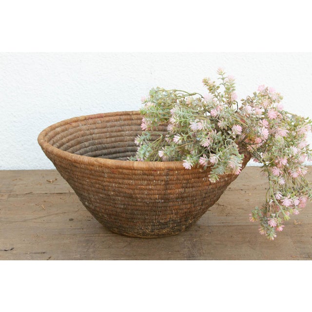 Textile Antique Mud Sealed Harvest Bowl For Sale - Image 7 of 7