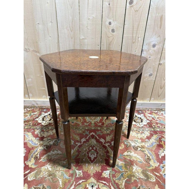 Art Deco Octagonal Side Table For Sale - Image 4 of 9