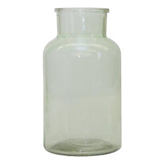 Sage Green Glass Vase 10.24"H For Sale