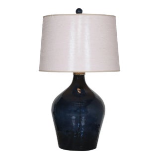 Lamone Blue Glass Lamp For Sale