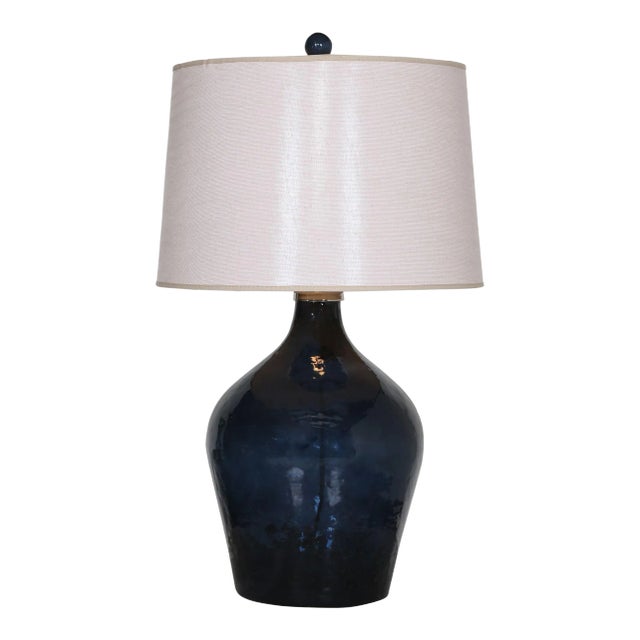 Lamone Blue Glass Lamp For Sale
