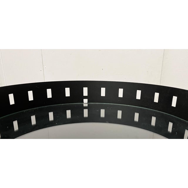 1980s Postmodern German Rolling Metal and Glass Side Tables from D-Tec, 1980s, Set of 2 For Sale - Image 5 of 18