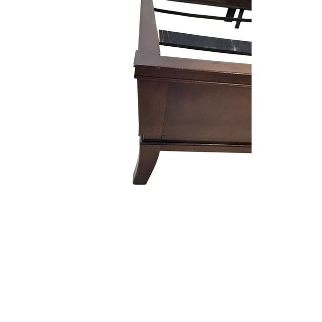 Contemporary Drexel Heritage King Bed With Tufted Headboard For Sale - Image 3 of 11