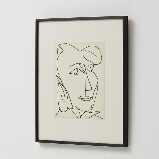 Françoise Gilot, Portrait of a Woman, 1951, Lithograph, Framed For Sale - Image 9 of 18