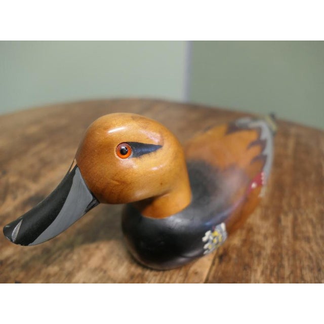 Paint Chinese Painted and Decoy Duck, 1900 For Sale - Image 7 of 9